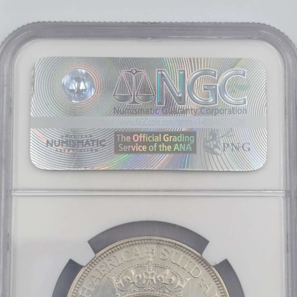 South Africa 1937 Proof half crown 2 1/2 shilling - Graded by NGC as Proof Details