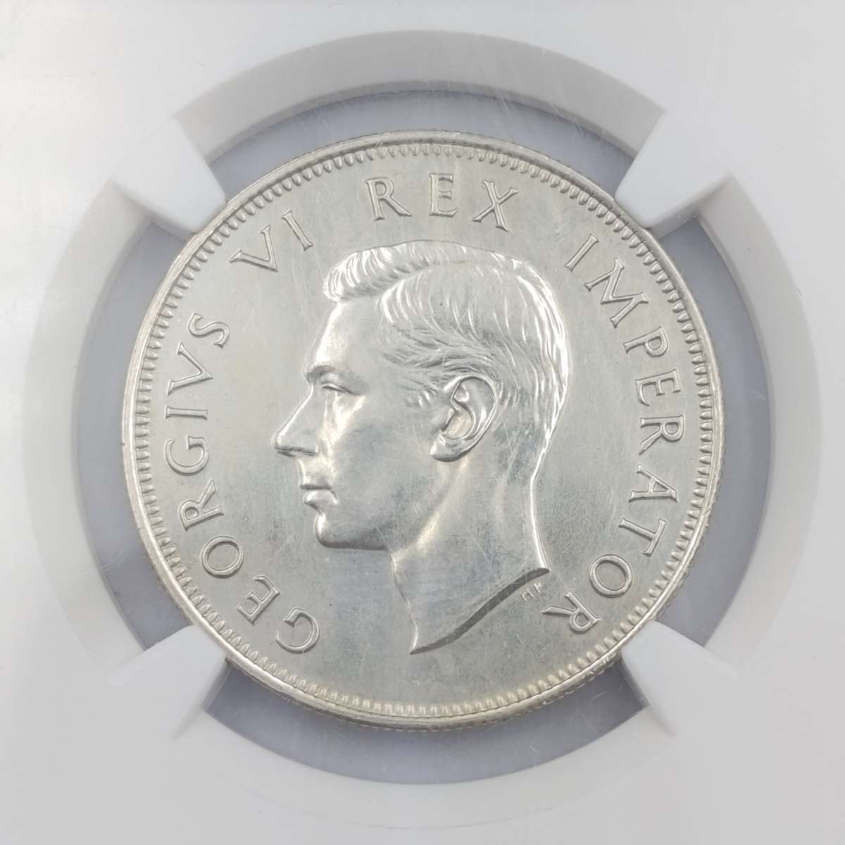 South Africa 1937 Proof half crown 2 1/2 shilling - Graded by NGC as Proof Details
