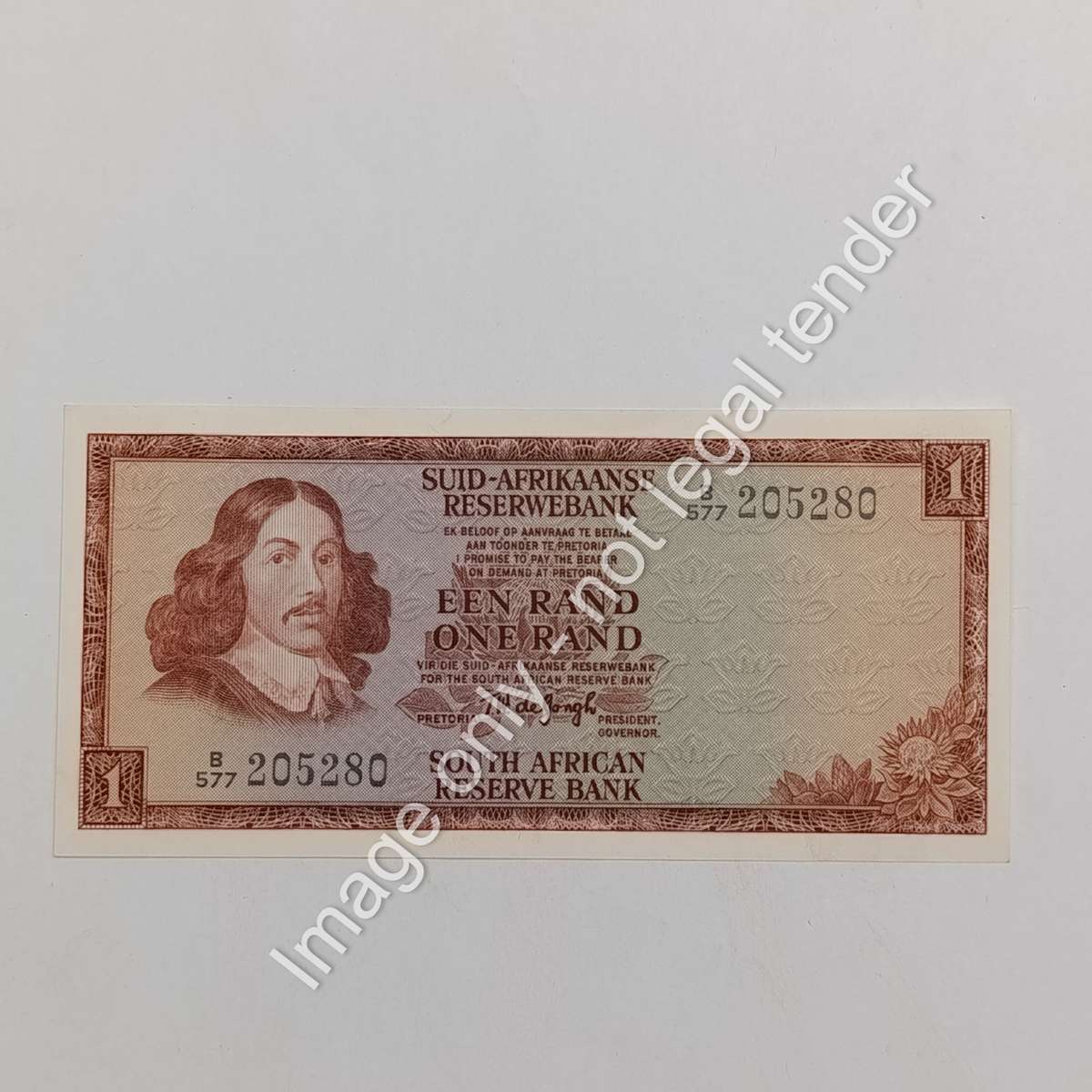 Lot of 9 TW de Jongh 1975 3rd issue R1 notes uncirculated with consecutive numbers