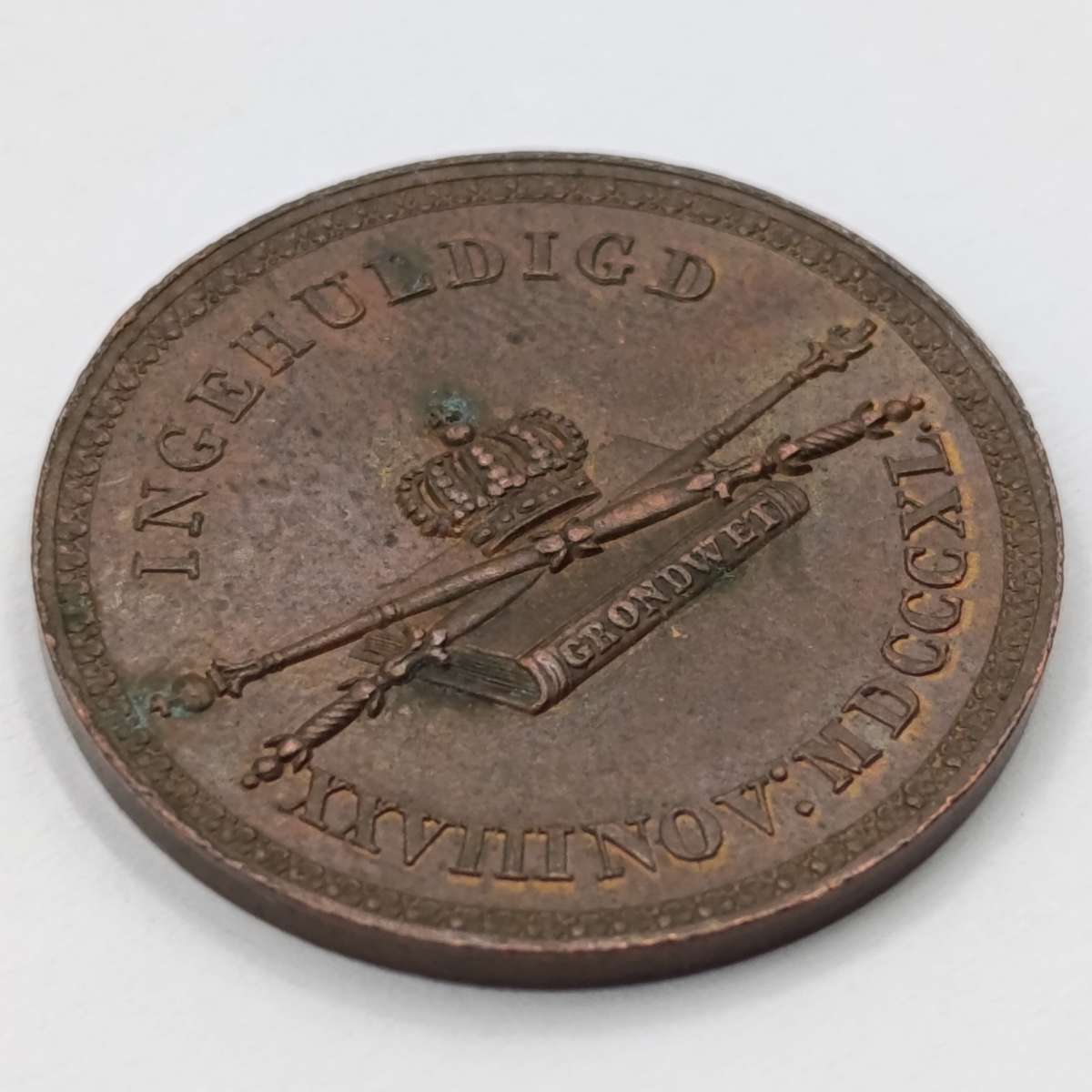 Netherlands inauguration of Willem 2 in 1840 - exallent condition