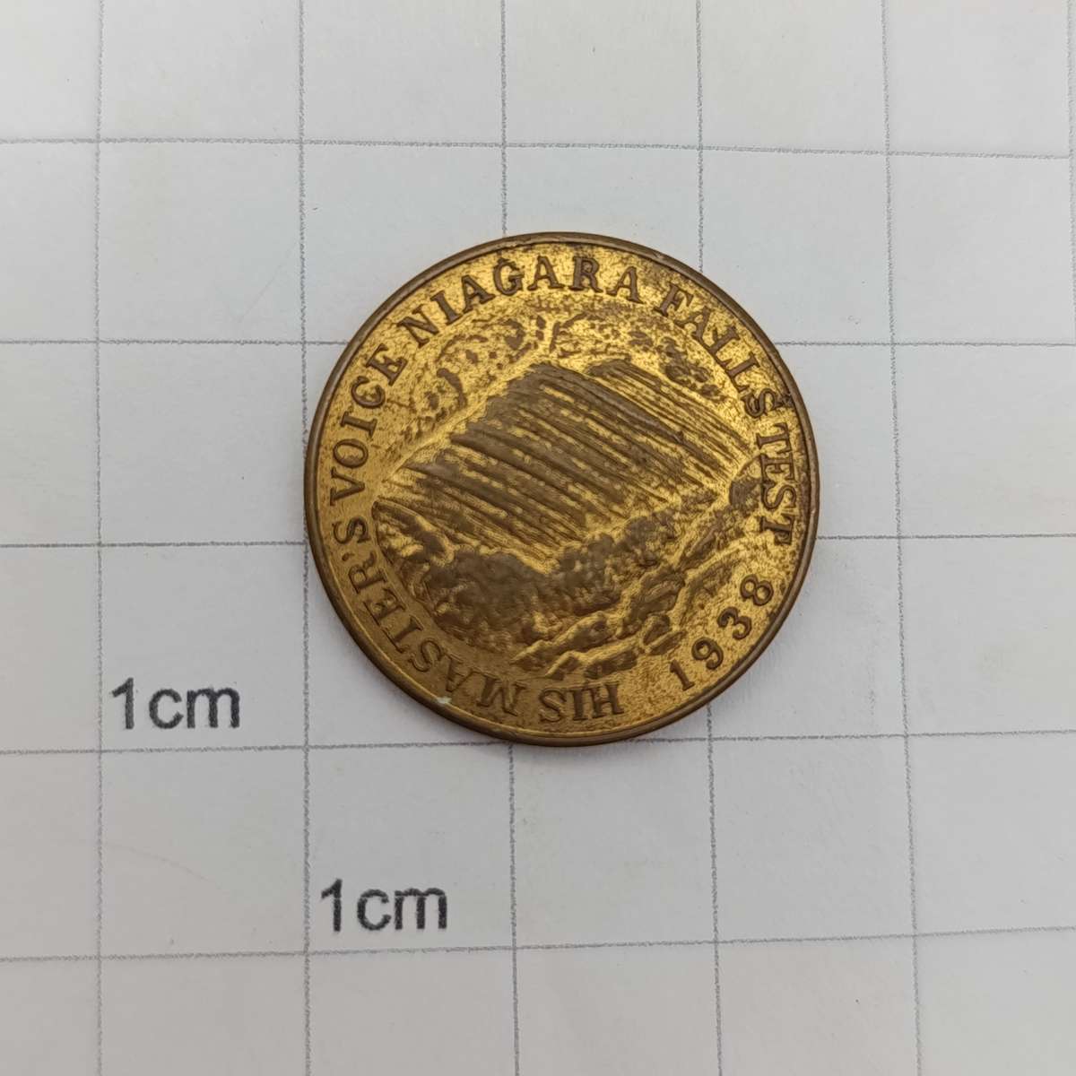 1938 His masters voice - Tested Tropical Niagava Radio medallion