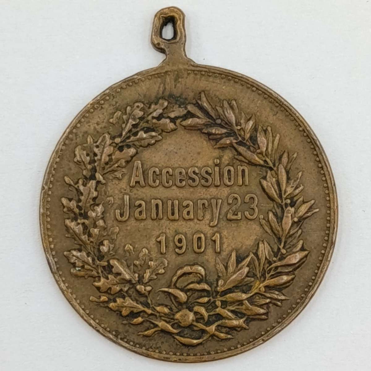 1901 Edward 7 accession to the throne medallion