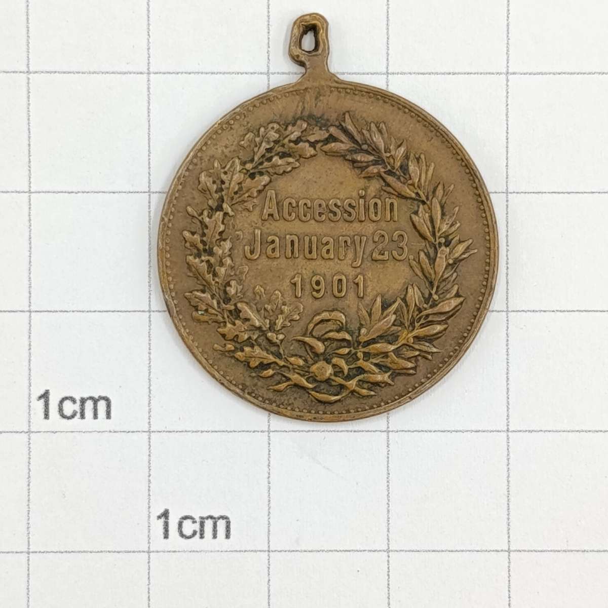 1901 Edward 7 accession to the throne medallion