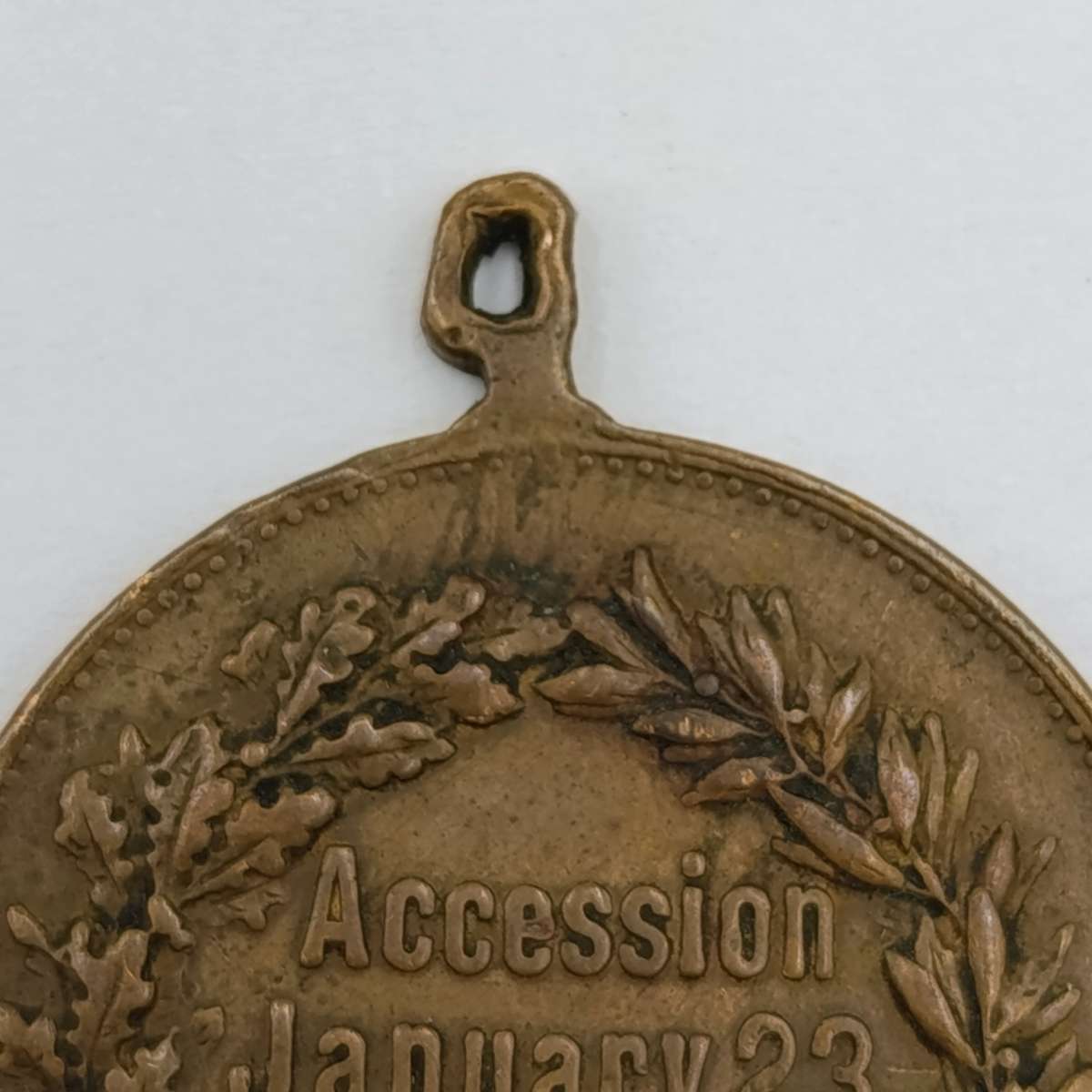 1901 Edward 7 accession to the throne medallion