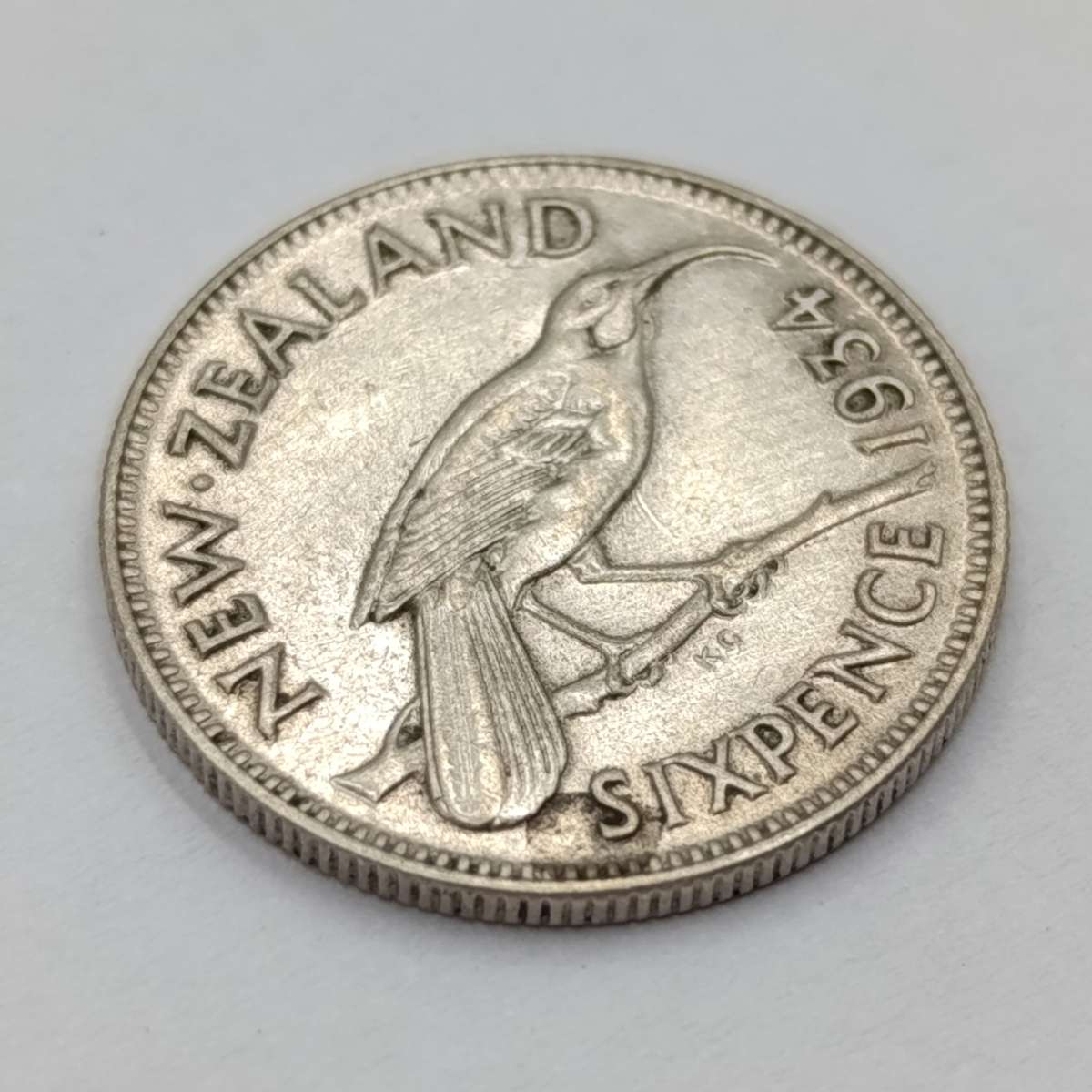 New Zealand 1934 Silver sixpence