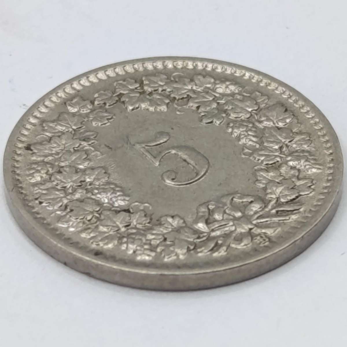 Switzerland 1938 Five Rappen Lowest mintage AU+