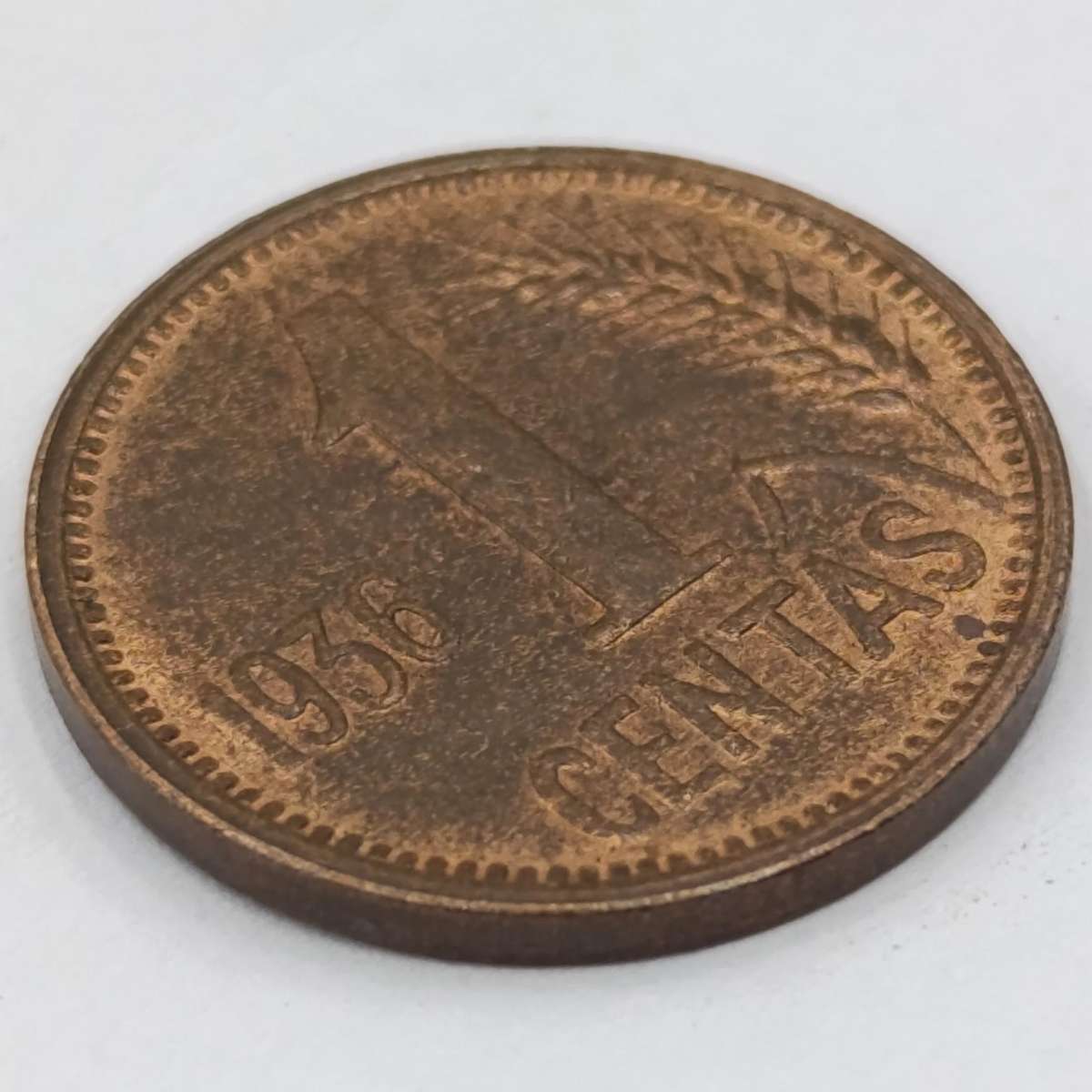 1936 Lithuania 1 centas AU+