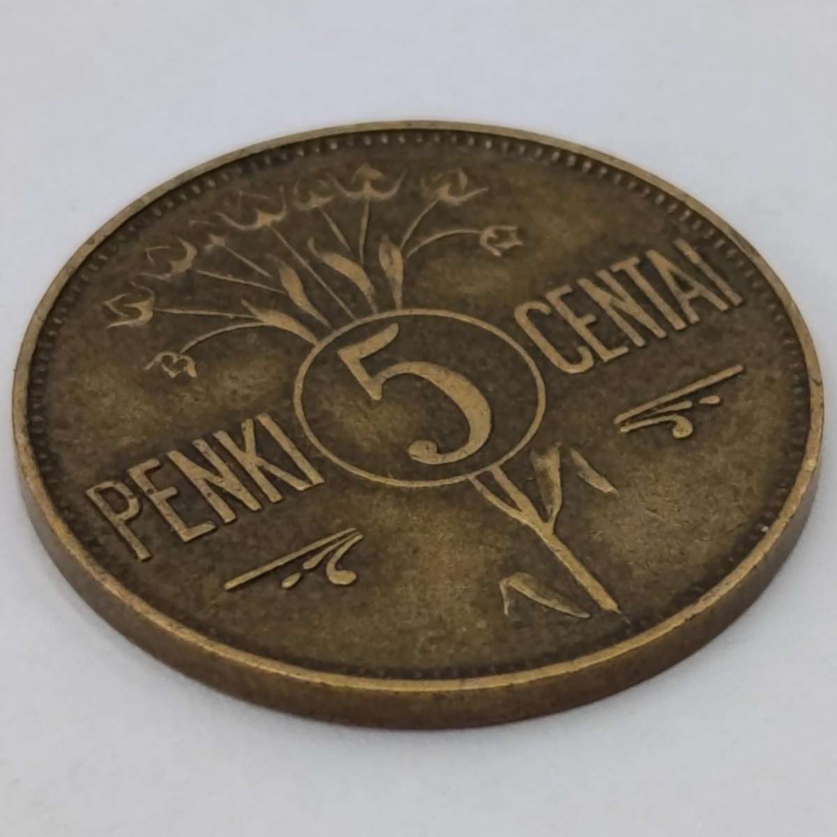 Lithuania 1925 Five Centai VF