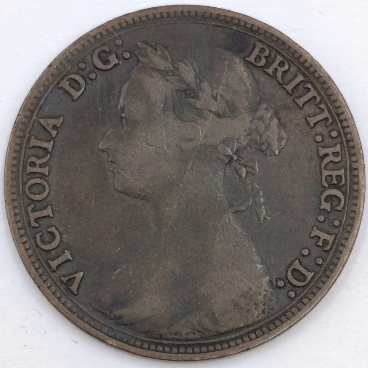 Britain 1880 Half Penny Fine