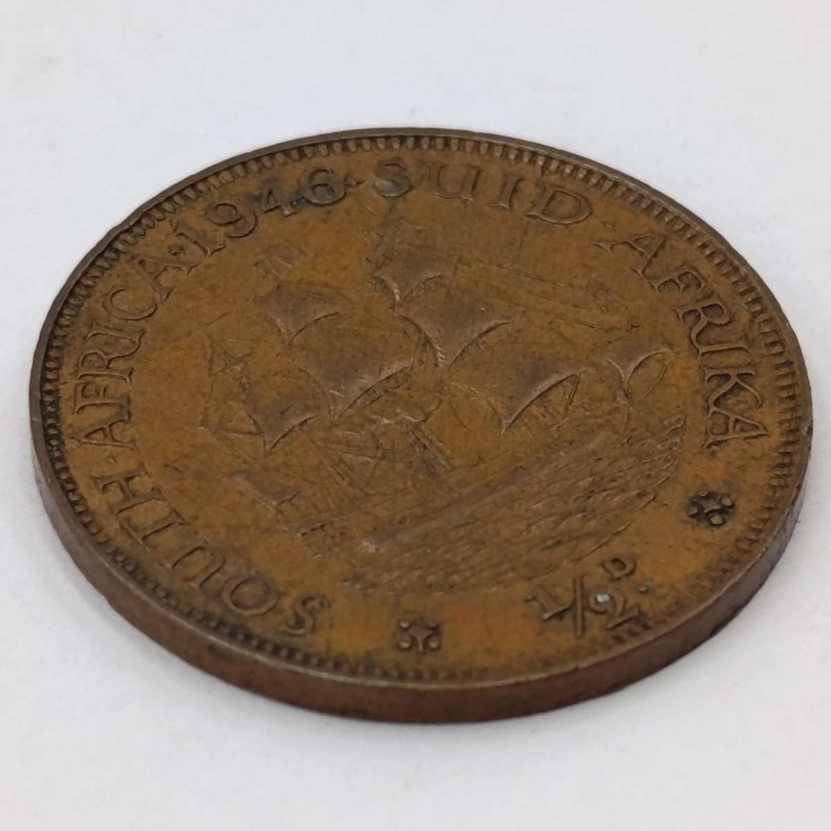 South Africa 1946 half penny XF