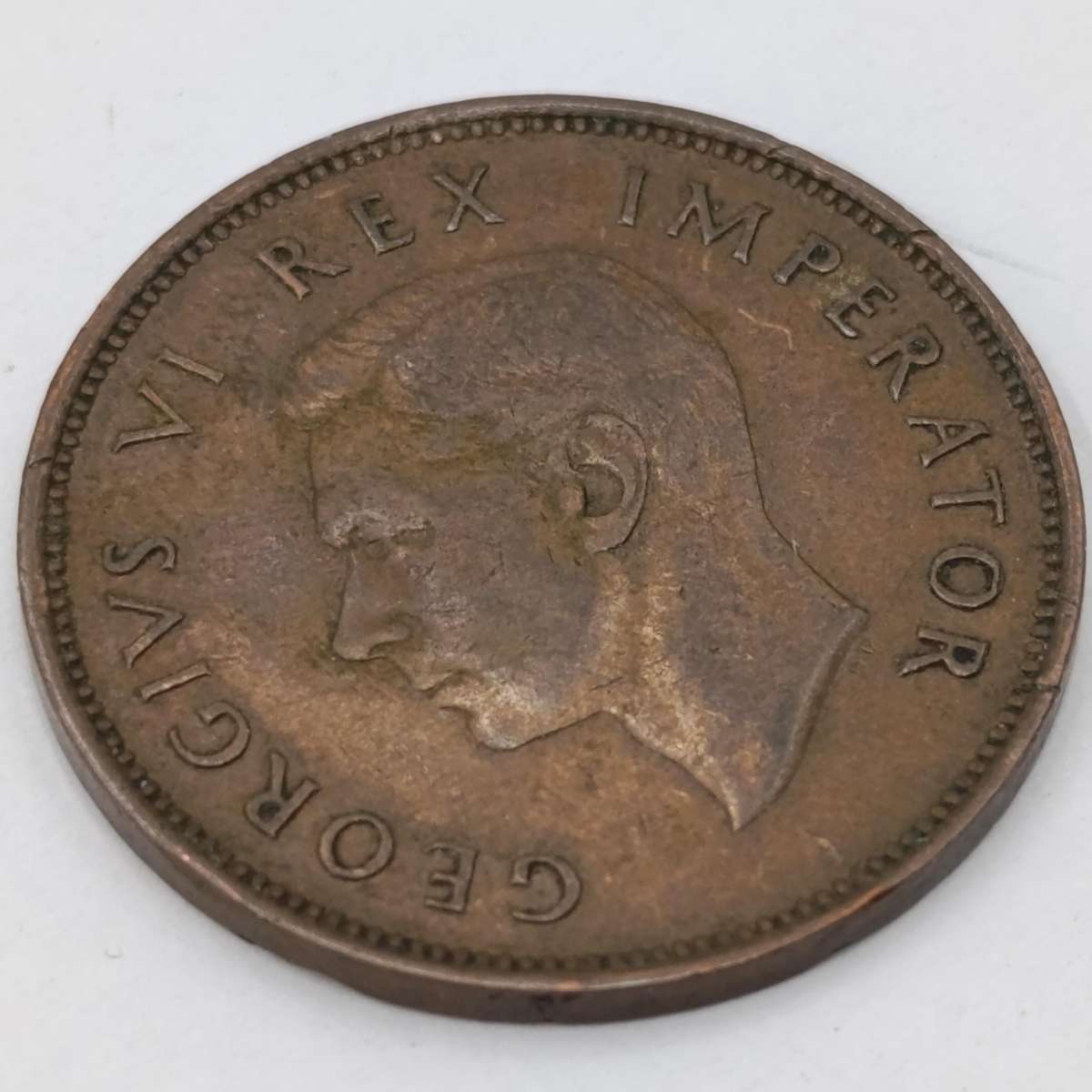 South Africa 1937 Half Penny VF+