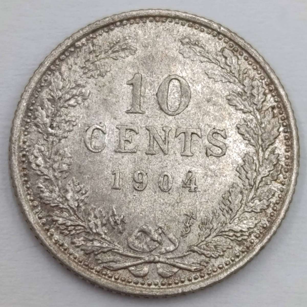 Netherlands 1904 Ten Cent AU
