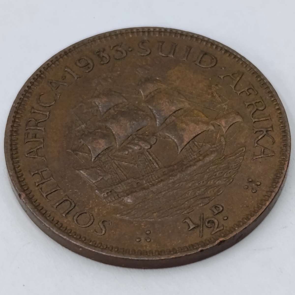 1933 South Africa Half Penny XF
