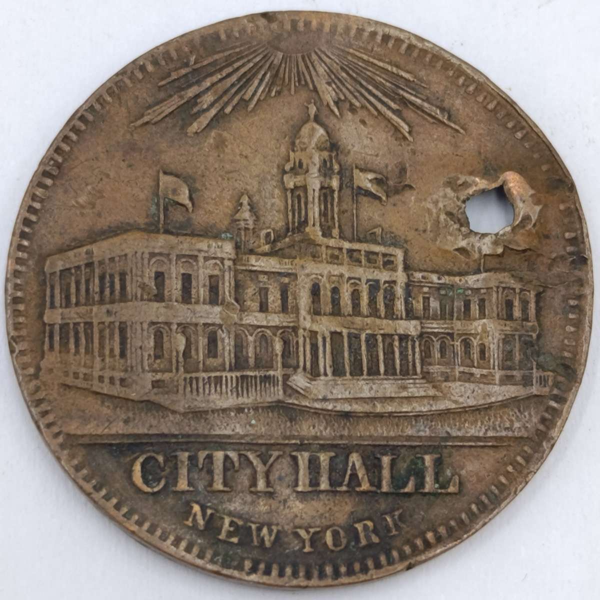 Ballenhagen and Camp New York City Hall token