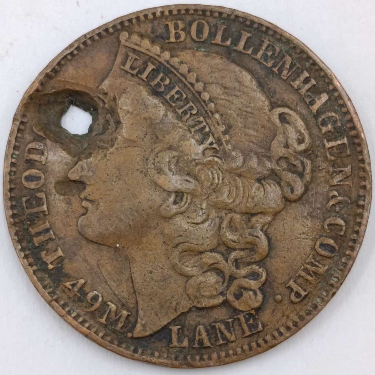 Ballenhagen and Camp New York City Hall token