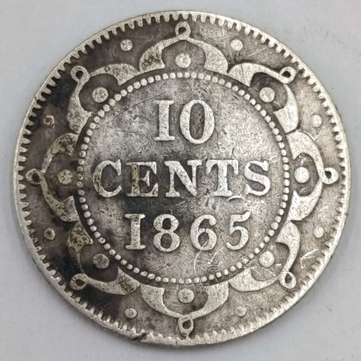 1865 Newfoundland 10 cent - low mintage