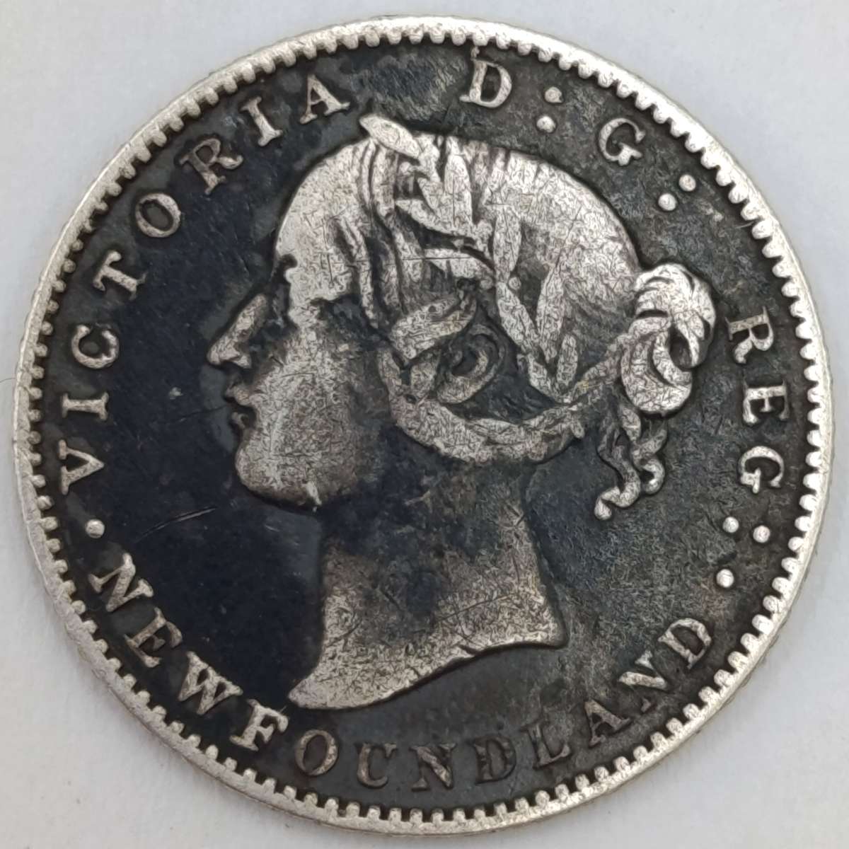 1865 Newfoundland 10 cent - low mintage
