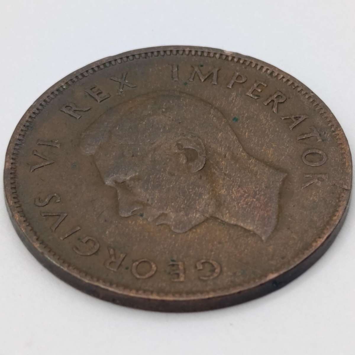 1942 South Africa Penny - 3 variations stop after 1942 no stop after 1942 4 and 2 wide apart