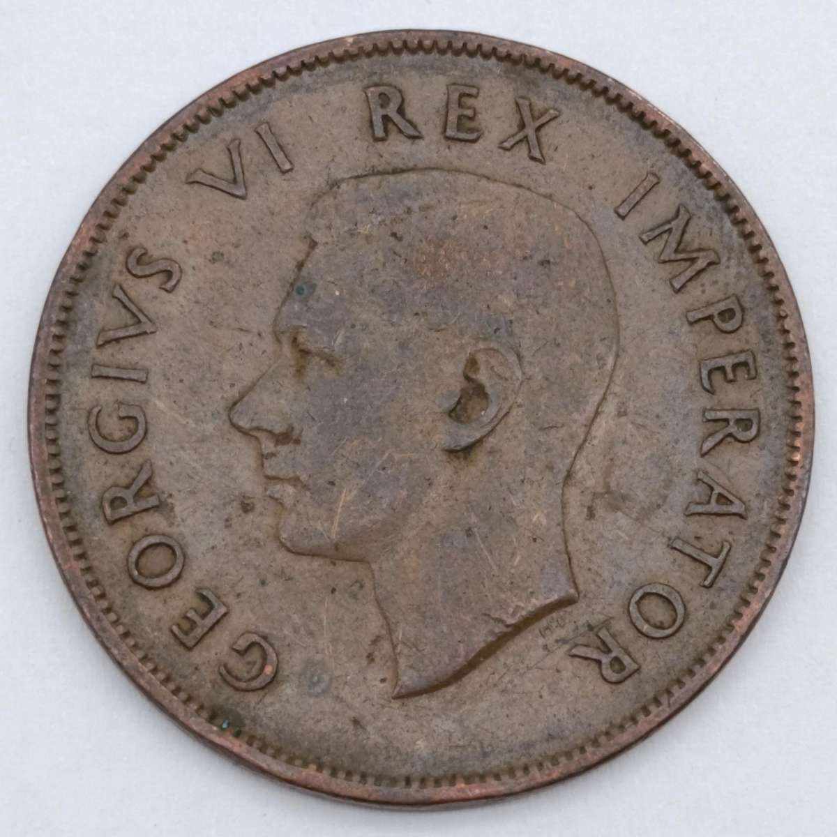 1942 South Africa Penny - 3 variations stop after 1942 no stop after 1942 4 and 2 wide apart