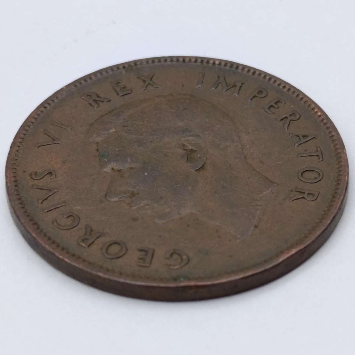 1942 South Africa Penny - 3 variations stop after 1942 no stop after 1942 4 and 2 wide apart