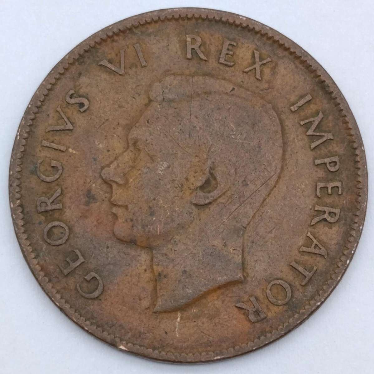 1942 South Africa Penny - 3 variations stop after 1942 no stop after 1942 4 and 2 wide apart