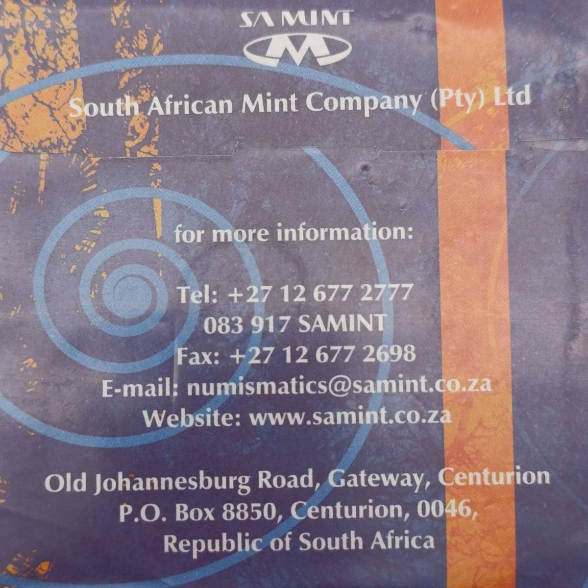 2003 South African circulation coin Pack - still sealed