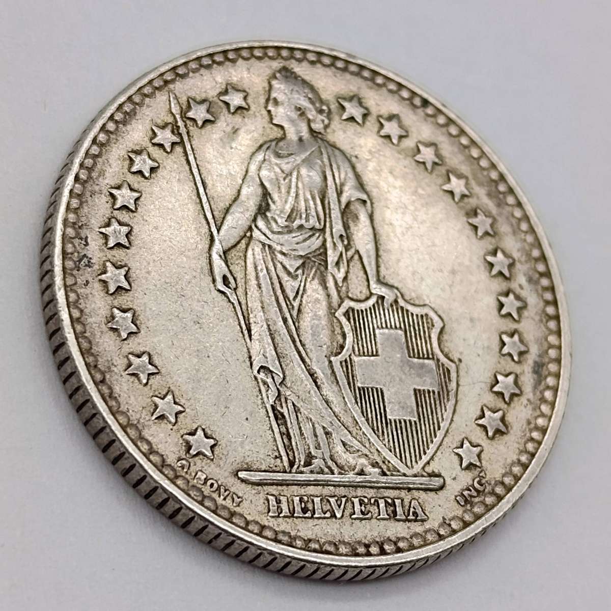 Switzerland 1931 Two Franc excellent