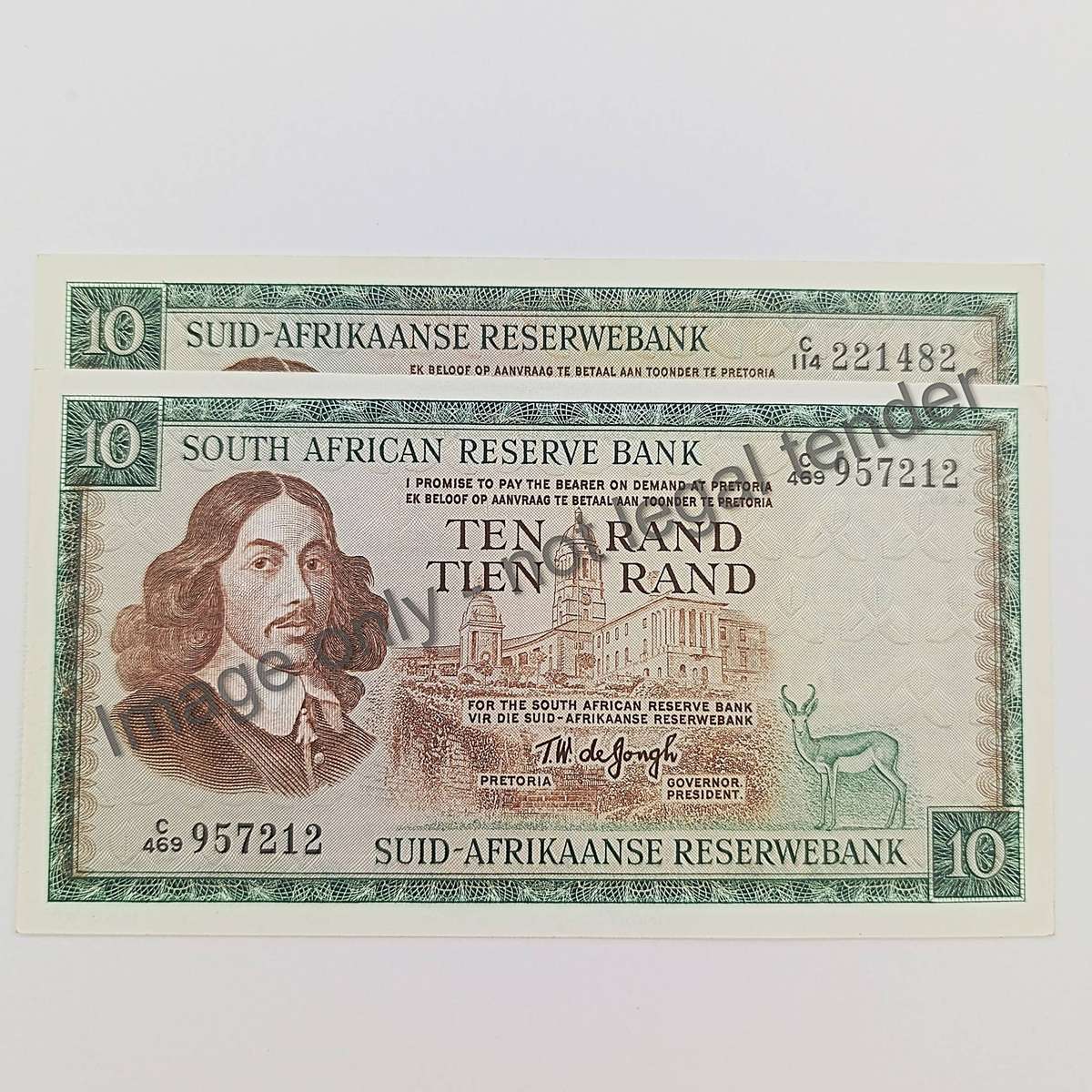 South Africa TW de Jongh 1st & 3rd Issues uncirculated - some creases