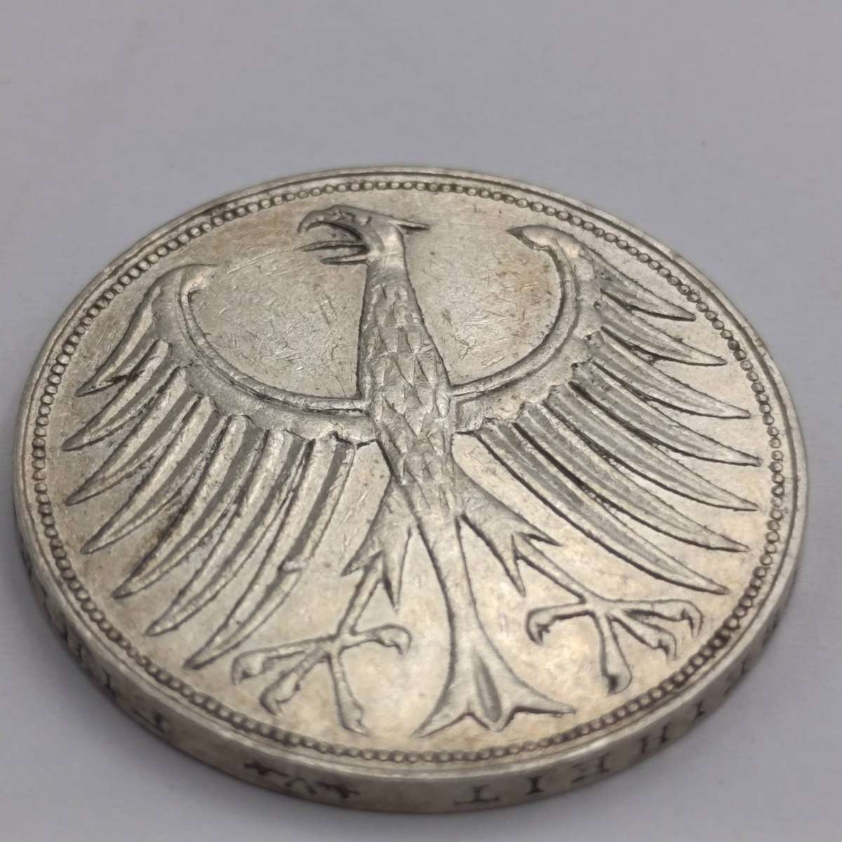 1957 F Germany 5 mark XF
