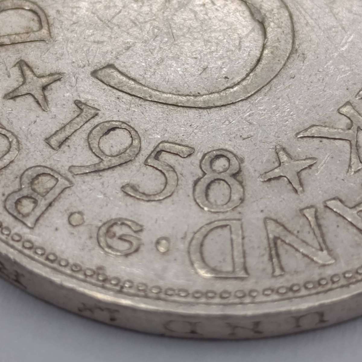 1958G Germany 5 mark XF+