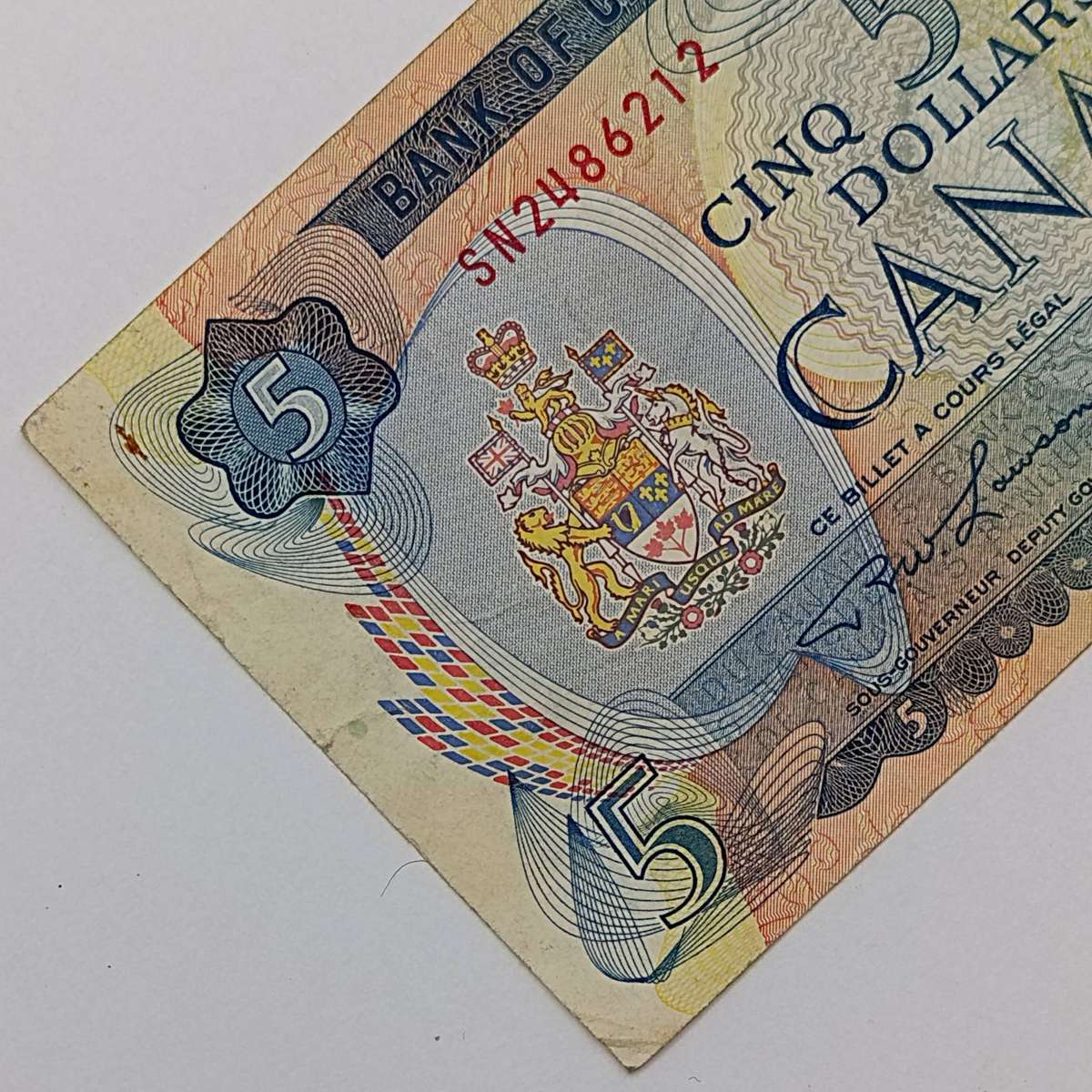 Canada 1972 Ottawa $5 banknote