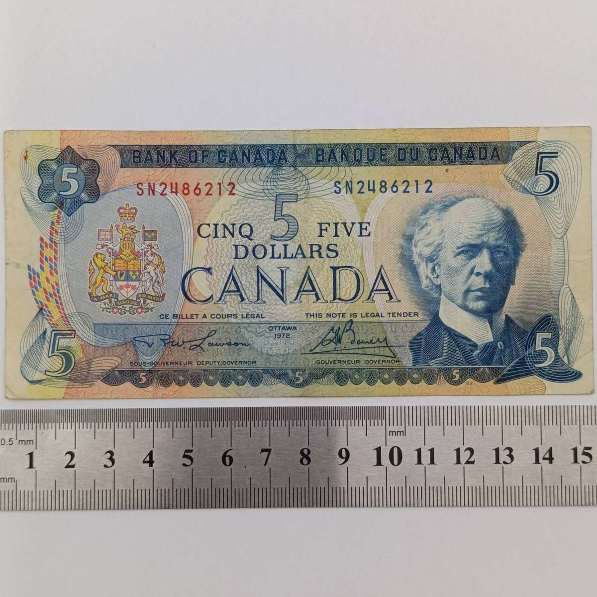 Canada 1972 Ottawa $5 banknote