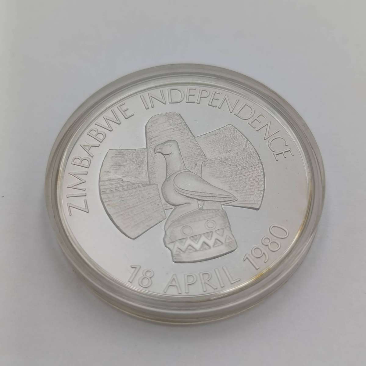 Zimbabwe 1980 Independence proof medallion - Commemorative Coin