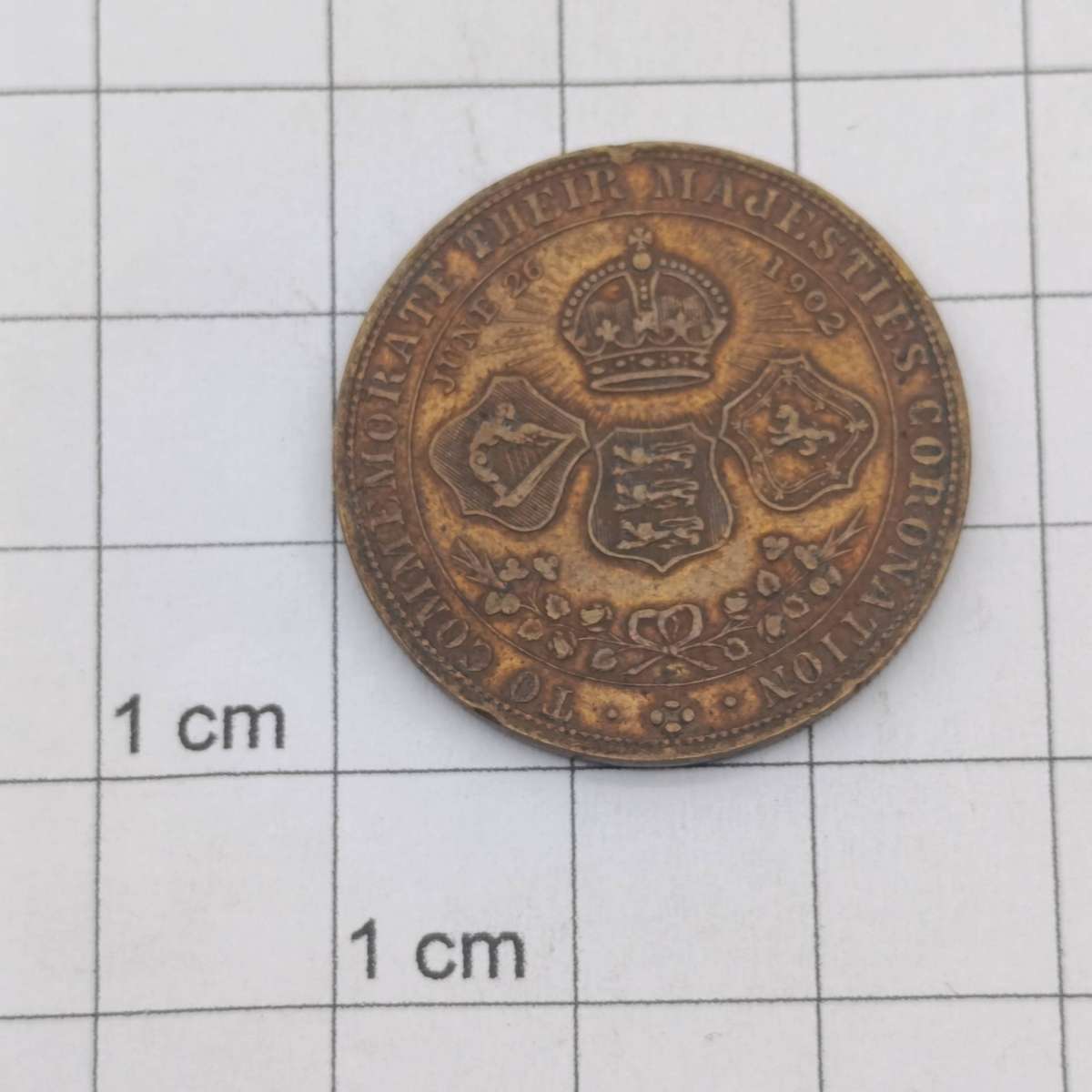 1902 Coronation of Edward 7 medallion - excellent condition