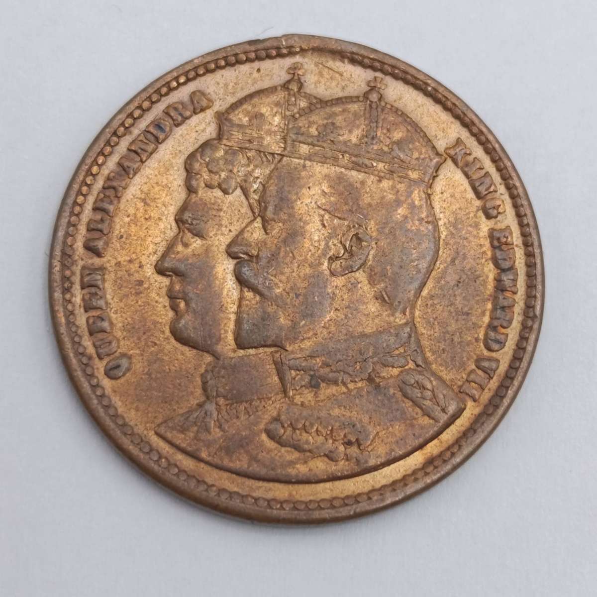 Great Britain 1902 Coronation of Edward 7 Medallion - Commemorative Coin