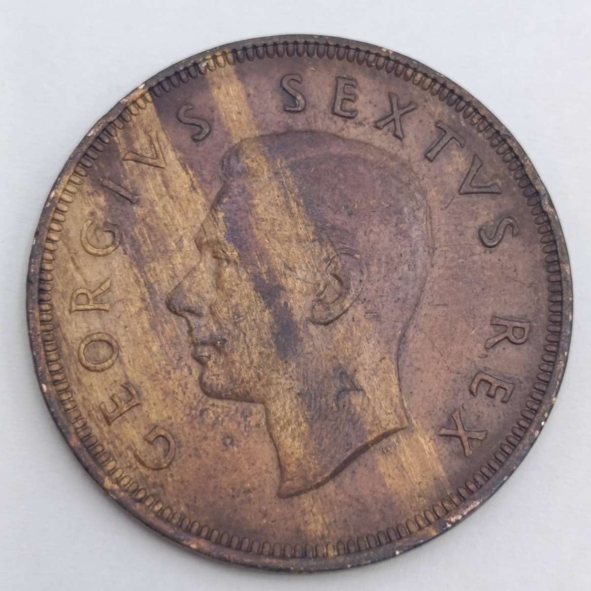 South Africa 1948 No Stop After 8 Plus Streaky Colors Stamp