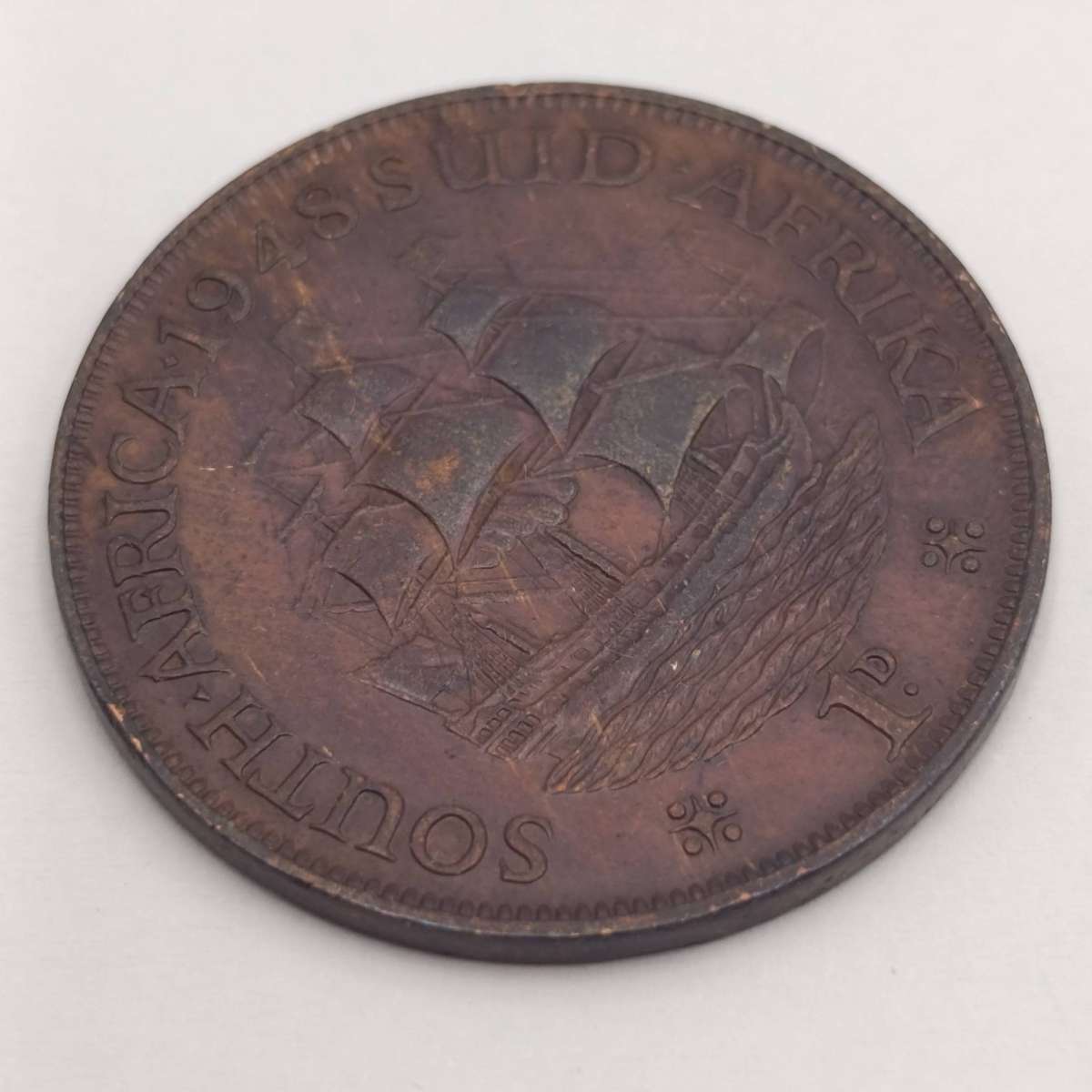 South Africa 1948 No Stop After 8 Plus Streaky Colors Stamp
