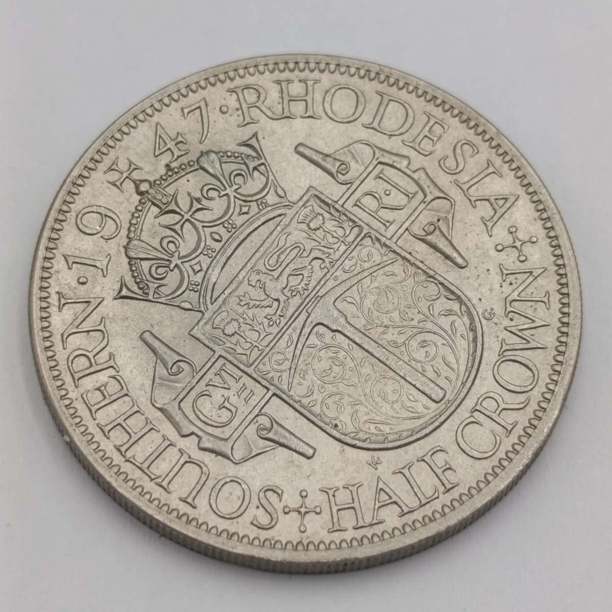 Southern Rhodesia 1947 half crown AU