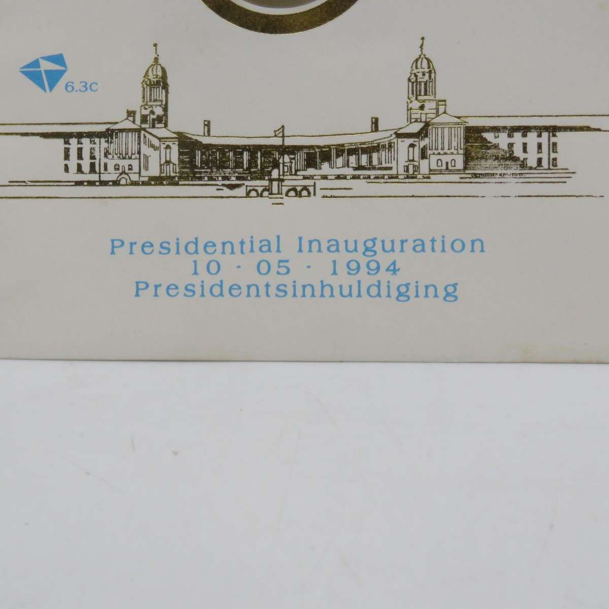 1994 RSA Proof R5 presidential inauguration coin in FDC including FDC 6.3b