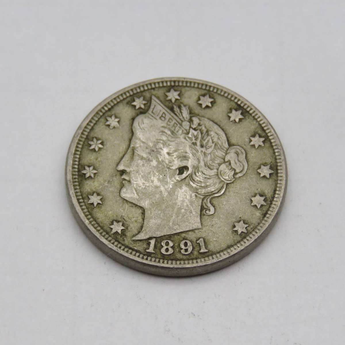 1891 US 5 cent VF