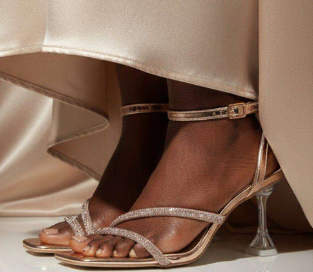 Ladies Gold High Heal (Select Size at Checkout)