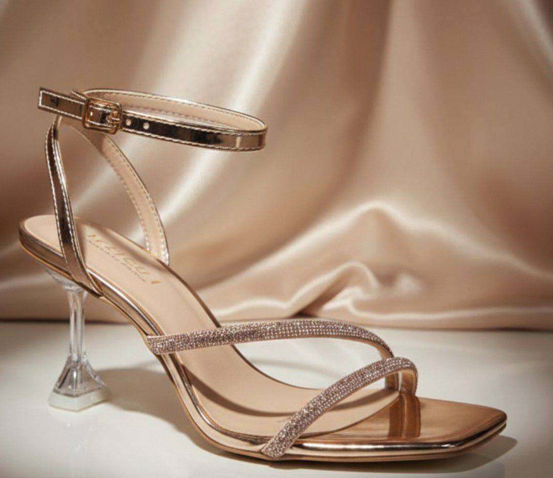 Ladies Gold High Heal (Select Size at Checkout)