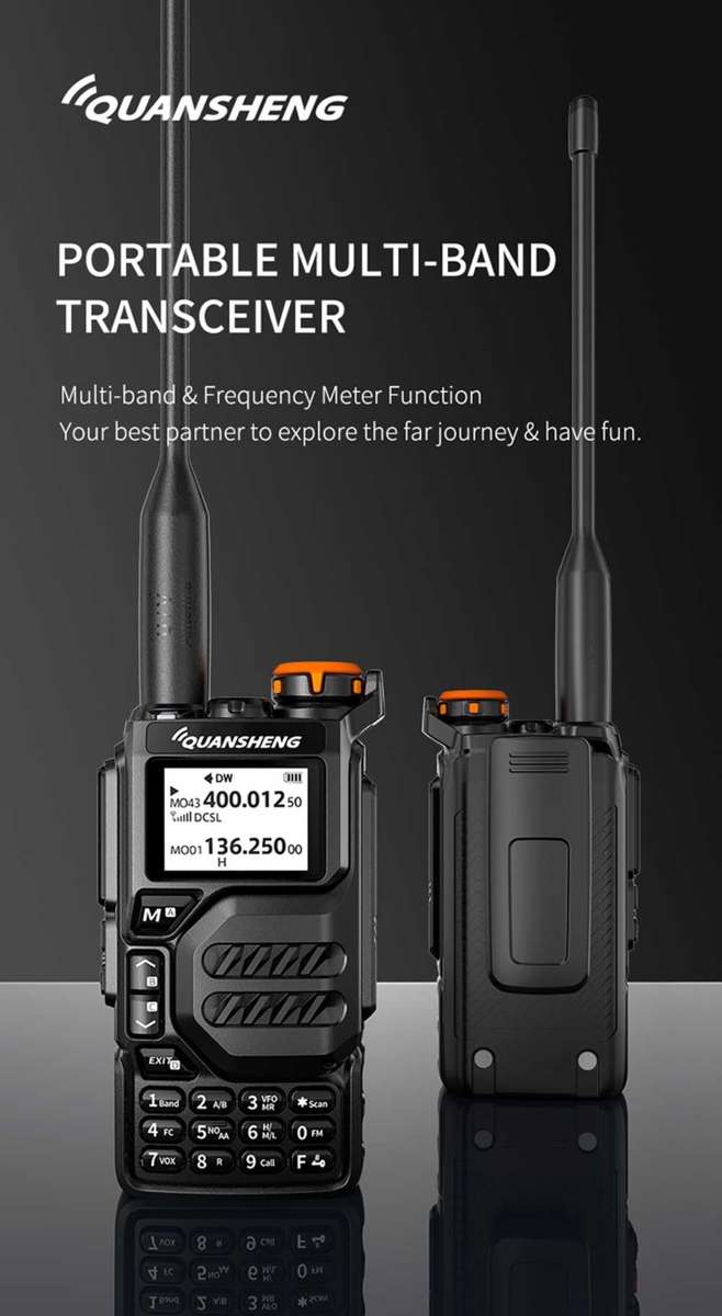 Quansheng UV-K6  Two Way Radio Walkie Talkie Dual Band Ham Amateur Radio