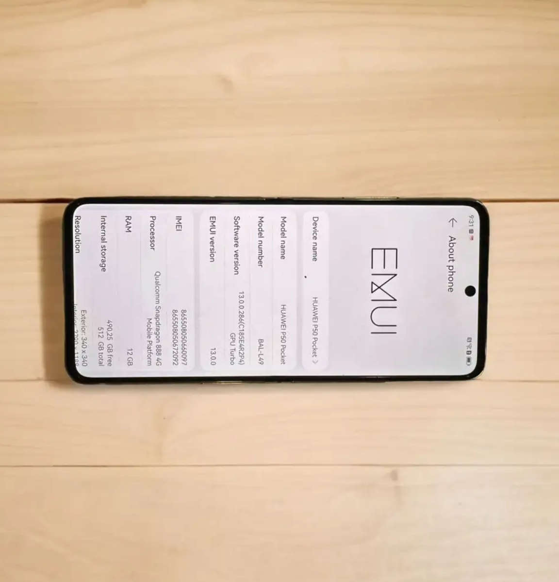 Huawei P50 Pocket 512GB Premium edition