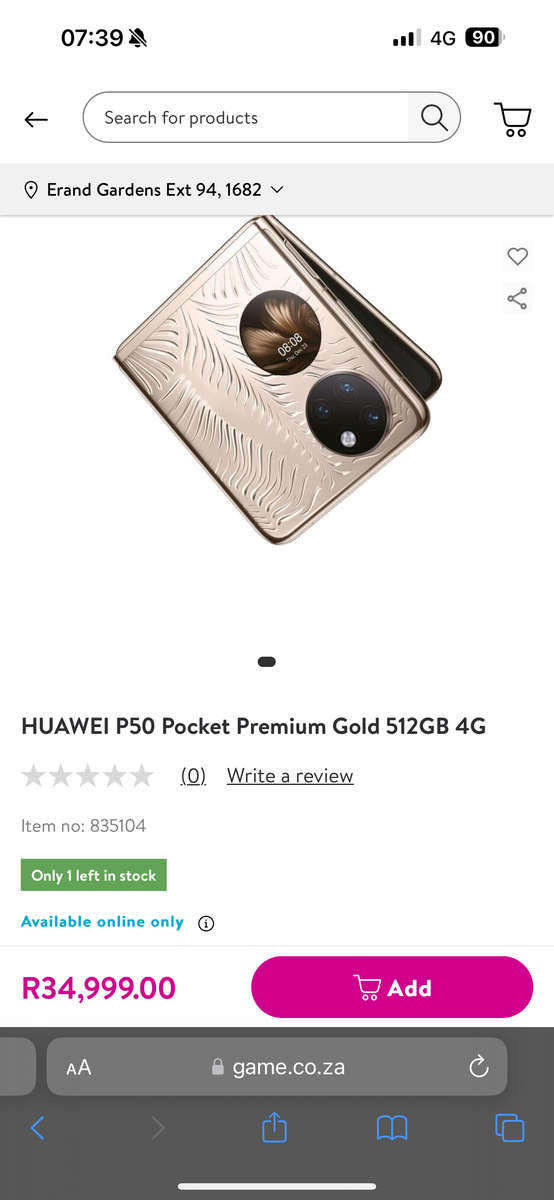 Huawei P50 Pocket 512GB Premium edition