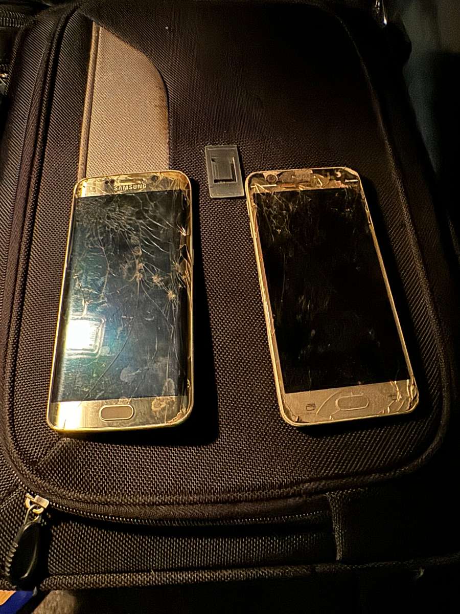 Two broken Samsung phones