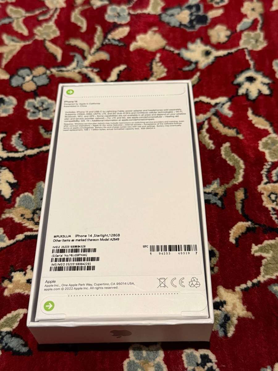 iPhone 14 128GB Starlight Sealed