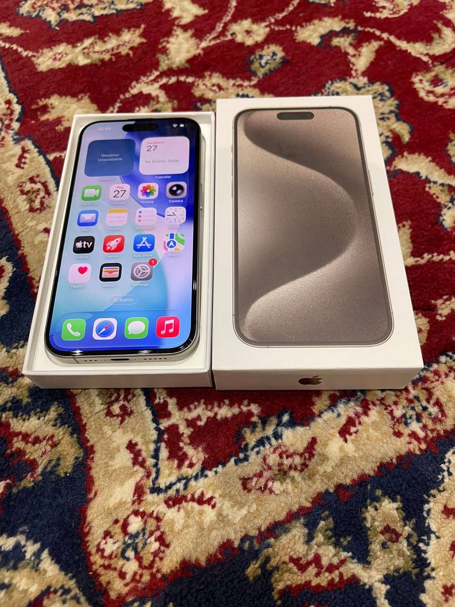 iPhone 15 Pro 128GB White Titanium like new