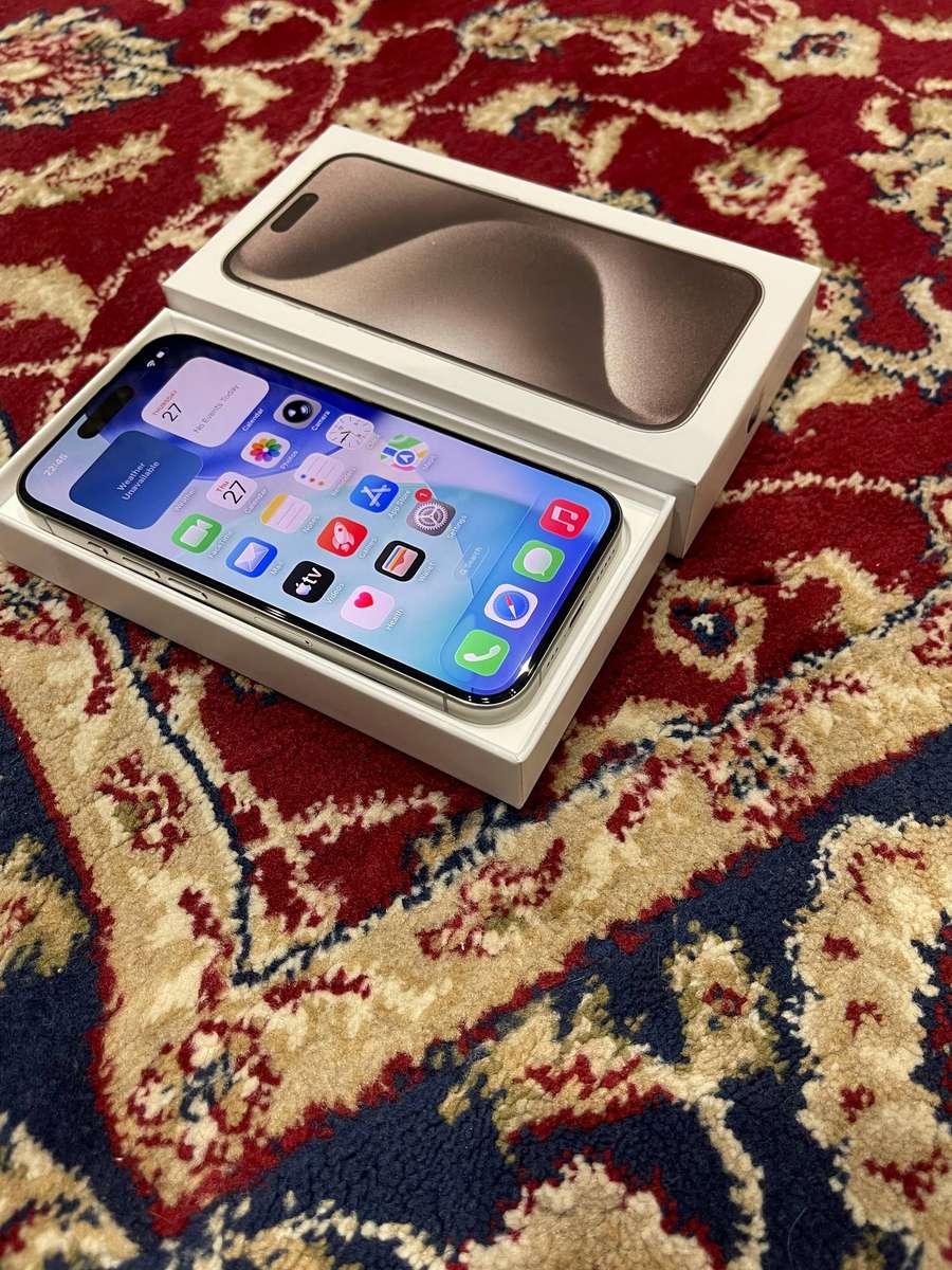 iPhone 15 Pro 128GB White Titanium like new