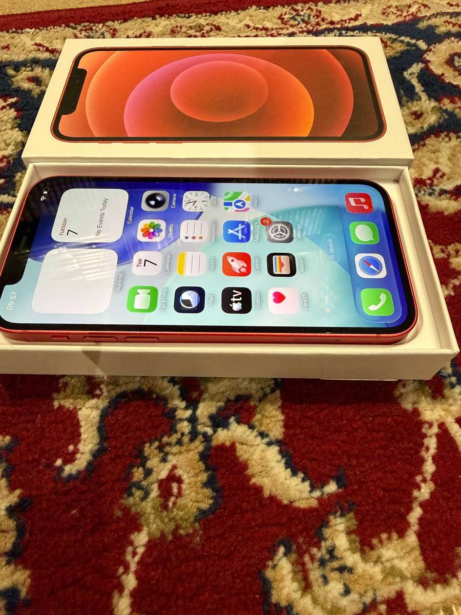 iPhone 12 64GB Product Red 100% Battery health